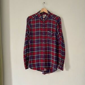 American Eagle Ahhmazingly Soft Boyfriend Fit Plaid Flannel Shirt